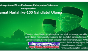 Keluarga Besar Dinas Perikanan Kabupaten Sukabumi Mengucapkan Selamat Harlah ke-100 Nahdlatul Ulama