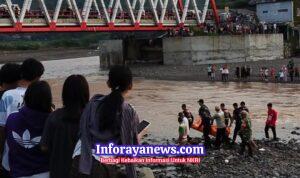 Ada Golok Terikat di Pinggang mayat Pria di Sungai Cidadap