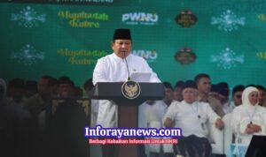 di Hadapan Warga NU, Prabowo: Saya Tidak Akan Mundur Setapak Pun Berantas Korupsi