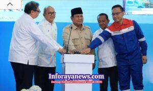 Kilang Minyak Pengganti LPG hingga Biodiesel, Prabowo Groundbreaking 13 Proyek Hilirisasi Rp 116 T