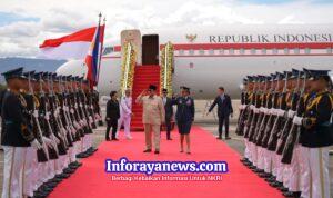 Prabowo Tiba di Filipina untuk Hadiri KTT ASEAN, Disambut Tarian dan Pasukan Jajar Kehormatan