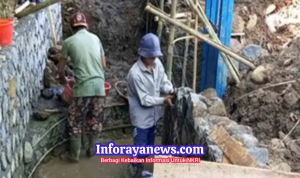Dinas PU Sukabumi Rekonstruksi DI Cipamatutan Infrastruktur Pertanian Maju, Unggul, Berbudaya, dan Berkah