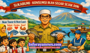 Dinas Perikanan Sukabumi Ajak Anak-Anak Gemar Makan Ikan Segar