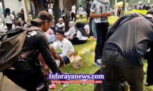 Supplier MBG Turun ke Jalan, Bagikan Buah dan Ikut Bersih-Bersih Pasca Demo