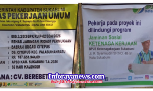 Dinas PU Sukabumi Rehabilitasi Jaringan Irigasi Citepus, Perkuat Ketahanan Pangan Petani Jadi Berkah Mubarokah