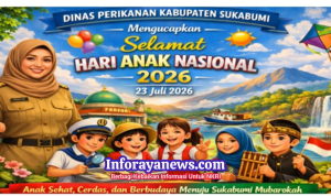 Dinas Perikanan Sukabumi Sambut Hari Anak Nasional 2026 dengan Semangat Sukabumi Mubarokah