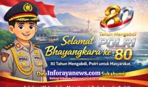 Dinas Perikanan Sukabumi Sambut Hari Bhayangkara ke-80