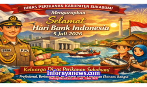Dinas Perikanan Sukabumi Ucapkan Selamat Hari Bank Indonesia 2026