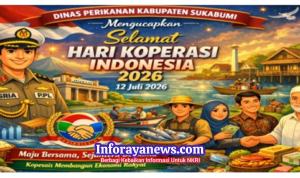 Dinas Perikanan Sukabumi Ucapkan Selamat Hari Koperasi Indonesia 2026