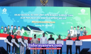 Prabowo Saksikan Akad Massal KPR FLPP untuk 62.710 Penerima, dari Guru SD hingga Pengemudi Ojol