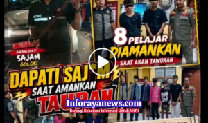 Satpol PP dan Kepolisian Sukabumi Amankan 8 Pelajar Diduga Hendak Tawuran