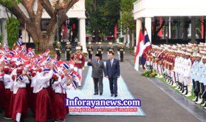 Disambut Upacara Kenegaraan, Kunjungan PM Anutin Charnvirakul Perkuat Hubungan Indonesia-Thailand